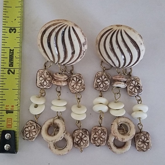 Vintage dangle earrings - Picture 2 of 3